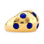 Van Cleef & Arpels French 18K Yellow Gold Enamel Polka Dot Dome Ring  Van Cleef & Arpels   