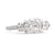 GIA 4 Carat Asscher Cut Diamond Platinum Three Stone Ring  Jack Weir & Sons   