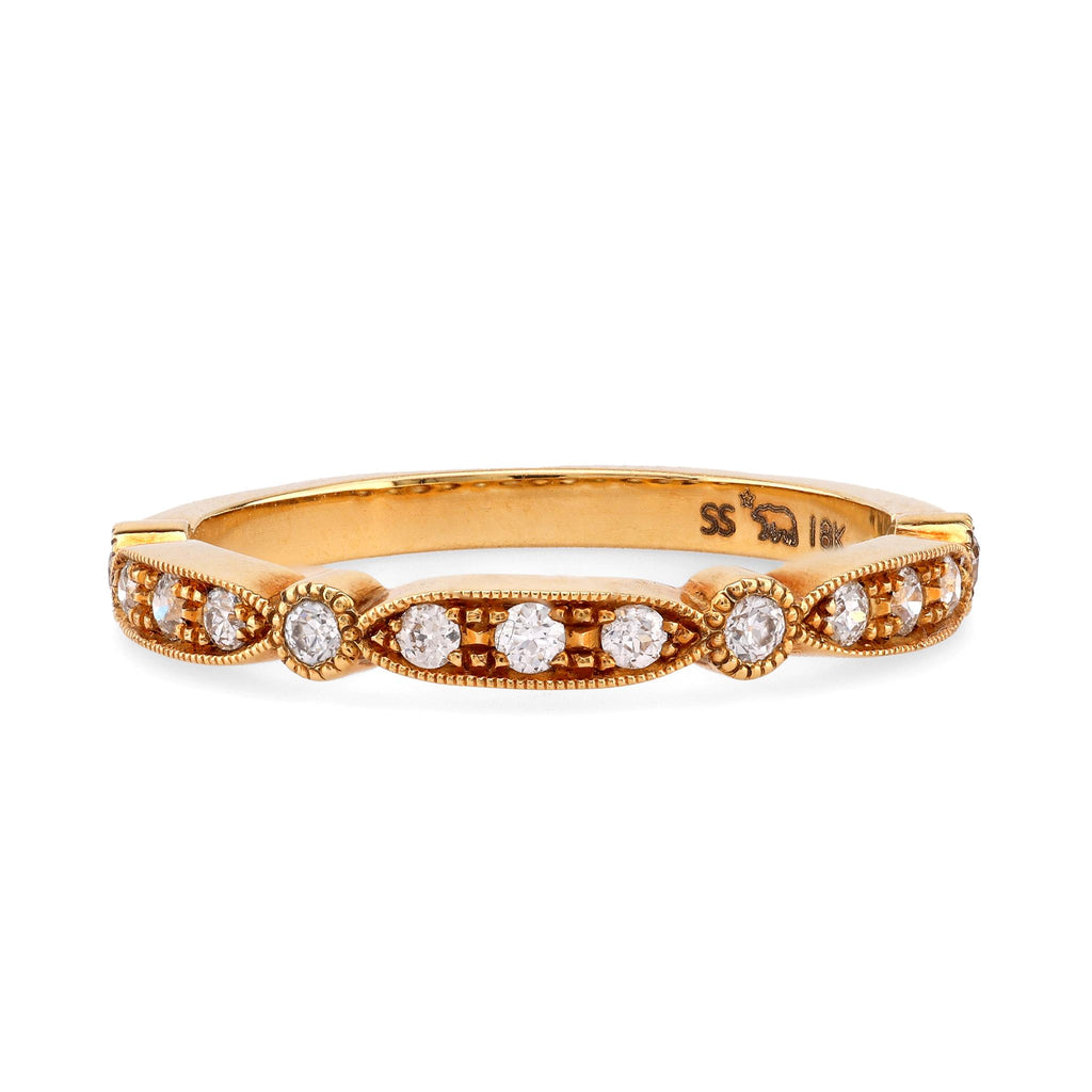 Modern Diamond 18K Yellow Gold Eternity Ring  Jack Weir & Sons   