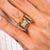 Retro French Diamond 18K Rose Gold Tank Ring  Jack Weir & Sons   