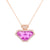 Modern 15 Carat Kunzite Diamond 14K Rose Gold Necklace  Jack Weir & Sons   