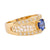 Vintage Sapphire Diamond 18K Yellow Gold Filigree Band  Jack Weir & Sons   