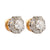 Antique French 2.3 Carat Total Diamond Weight 18K Yellow Gold Stud Earrings  Jack Weir & Sons   