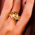 Retro French Diamond 18K Rose Gold Constellation Ball Ring  Jack Weir & Sons   