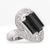 Art Deco Onyx Diamond Platinum Three Stone Ring  Jack Weir & Sons   