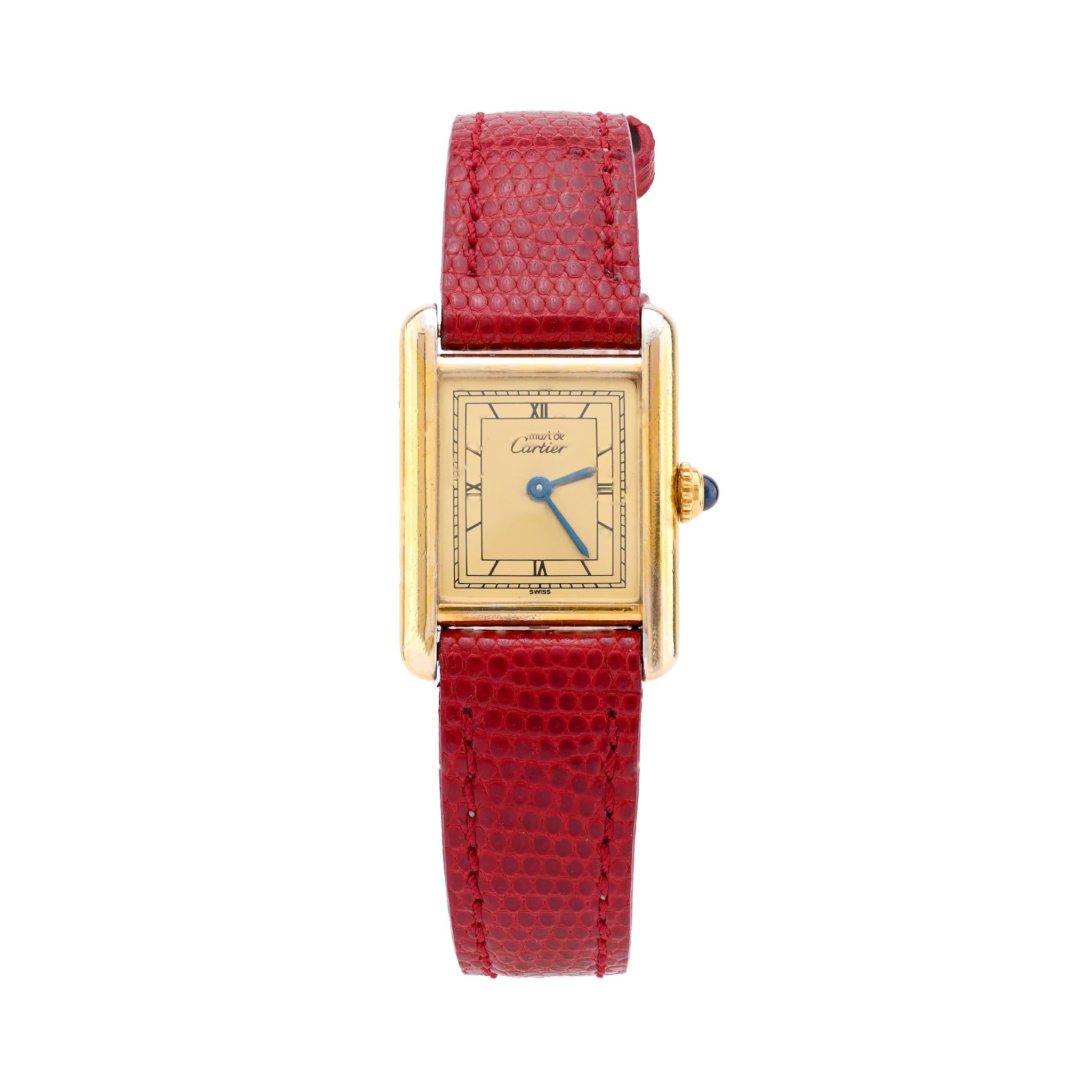 Cartier Paris gold plated Tank watch  Cartier   