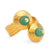 Ilias Lalaounis French Nephrite 22K Yellow Gold Aventurine Crossover Wrap Ring  Ilias Lalaounis   