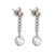 GIA 1.64 and 1.81 carats diamond 18k white gold drop earrings  Jack Weir & Sons