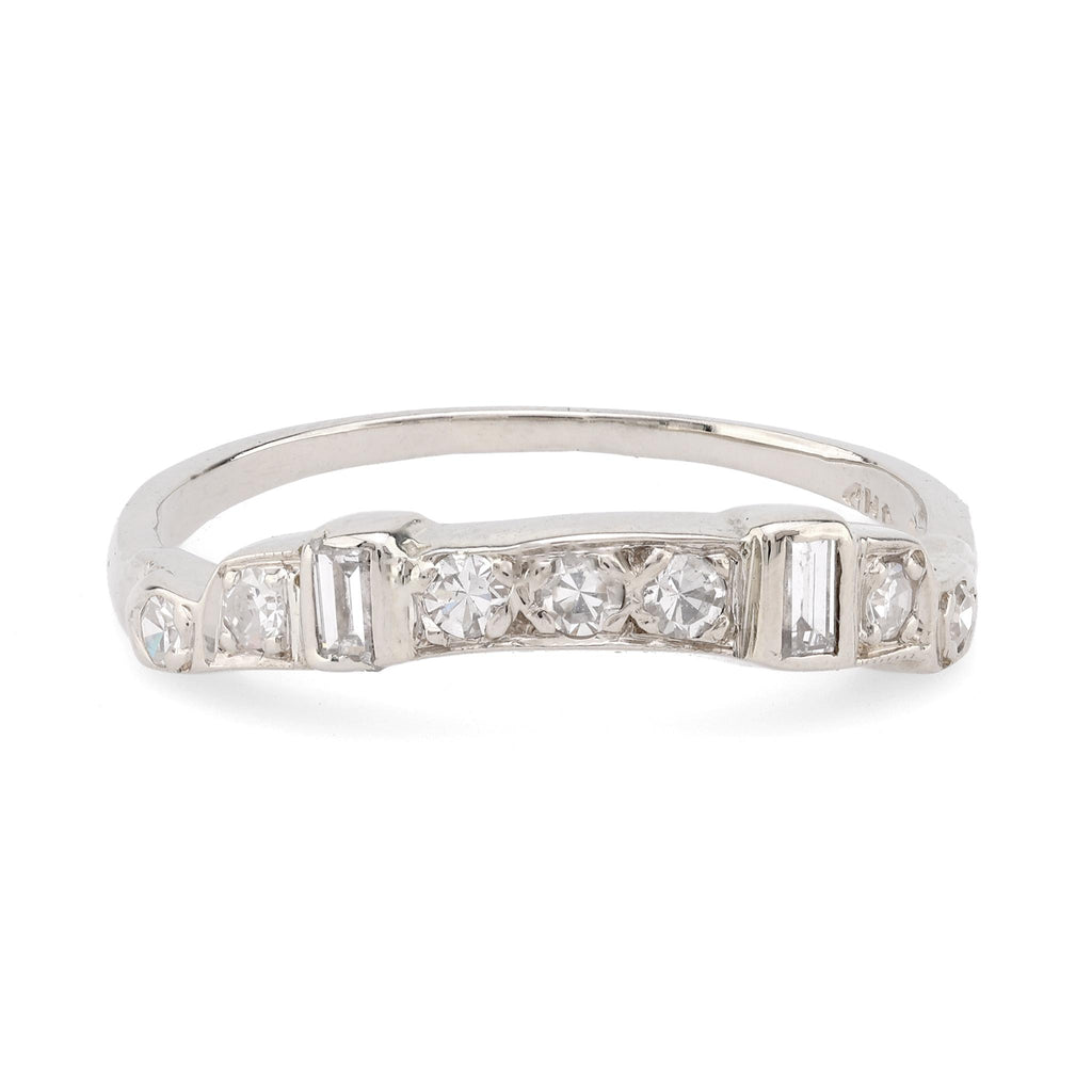 Modern Diamond 14K White Gold Eternity Ring  Jack Weir & Sons   