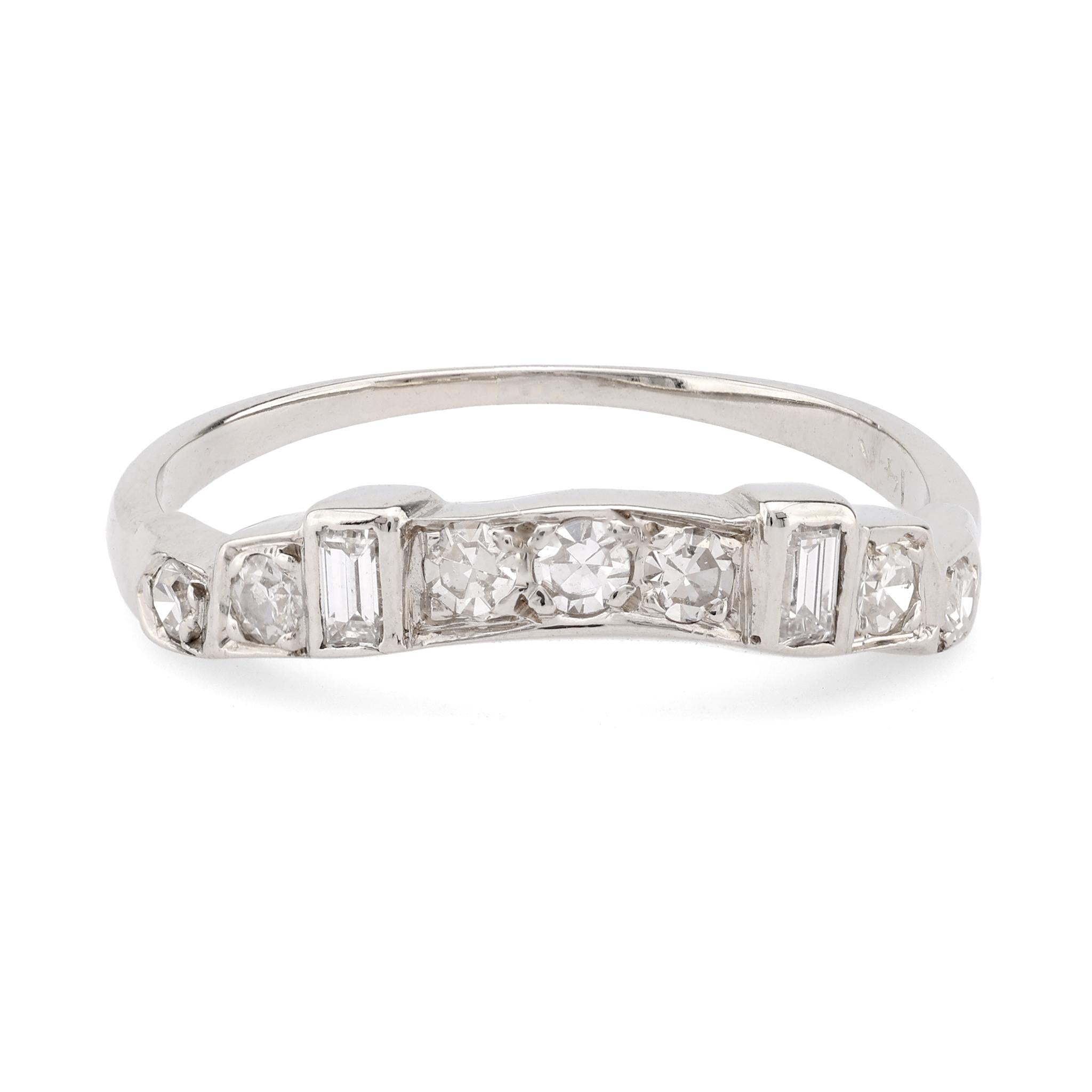 Modern Diamond 14K White Gold Eternity Ring  Jack Weir & Sons   