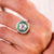 GIA 2.31 Carat Old European Cut Diamond Emerald Platinum Target Ring  Jack Weir & Sons   