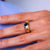 Chic vintage sapphire diamond 14k yellow gold bezel ring  Jack Weir & Sons   