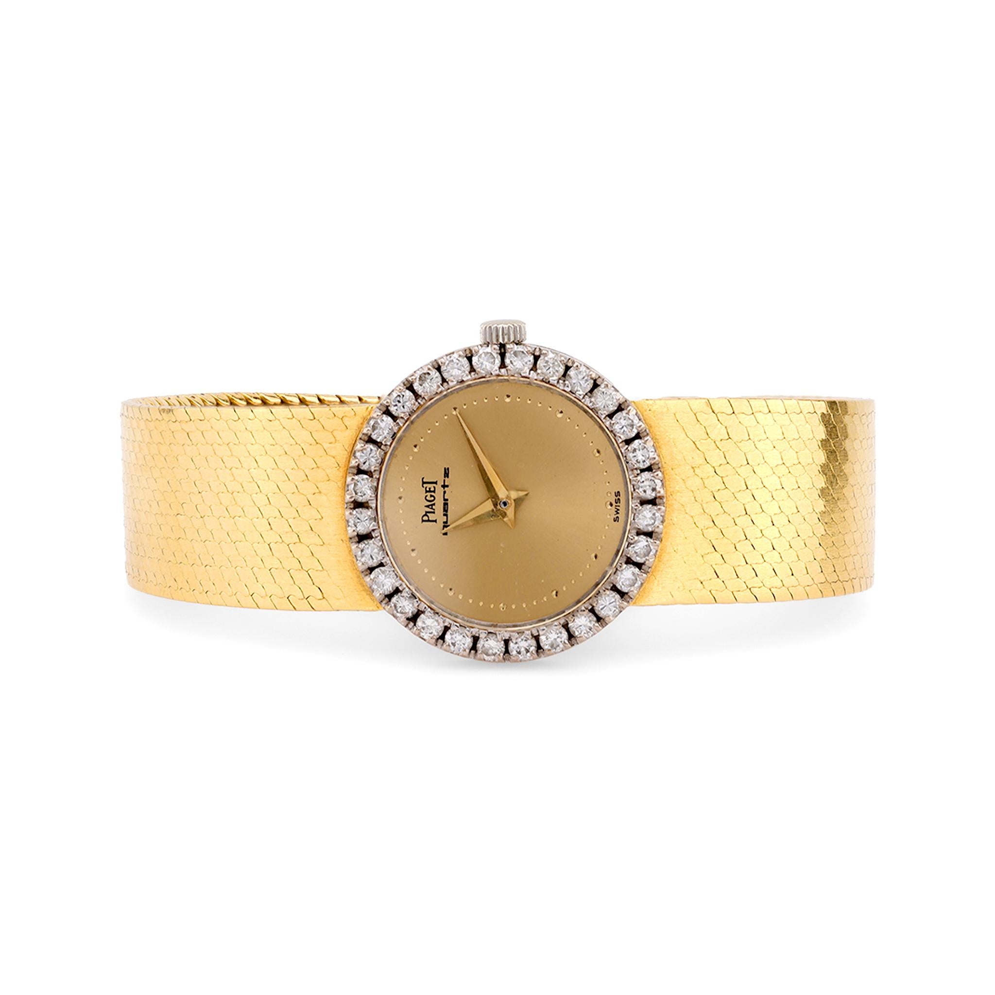 Timeless Piaget diamond 18k yellow gold watch  Piaget   