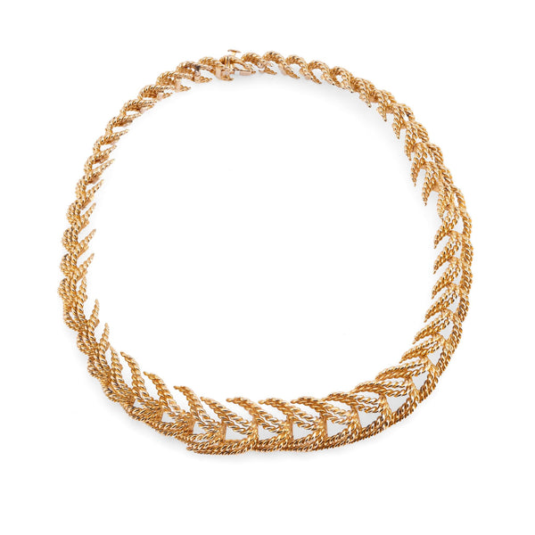 Iconic Tiffany & Co. French 18K yellow gold braided necklace  Tiffany & Co.   