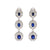 Exceptional 6.5 carat total weight sapphire diamond 18k drop earrings  Jack Weir & Sons   