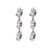 Exceptional 6.5 carat total weight sapphire diamond 18k drop earrings  Jack Weir & Sons   