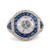 GIA 3.08 carat diamond sapphire platinum cocktail ring  Jack Weir & Sons   