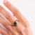 Art Deco style GIA 1.63 carat green tourmaline diamond platinum ring Jack Weir & Sons