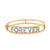 Contemporary diamond 18k yellow and white gold 'forever' bangle  Jack Weir & Sons   