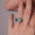 Retro emerald diamond 18k yellow gold tank ring Jack Weir & Sons