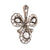 Antique 2.5 carat total weight diamond 14k rose gold silver clover pendant  Jack Weir & Sons   