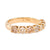 Vintage diamond 14k yellow gold half eternity band