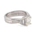 Contemporary diamond platinum engagement double band ring  Jack Weir & Sons   