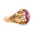 Antique ruby diamond 18k yellow gold ring  Jack Weir & Sons   