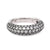 Contemporary 2.50 carat total weight diamond 18k white gold pave ring  Jack Weir & Sons   