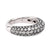 Contemporary 2.50 carat total weight diamond 18k white gold pave ring  Jack Weir & Sons   