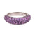 Contemporary 3.20 carat total weight pink sapphire 18k white gold pave ring  Jack Weir & Sons   