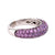 Contemporary 3.20 carat total weight pink sapphire 18k white gold pave ring  Jack Weir & Sons   