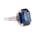 GIA 7.15 carat sapphire diamond platinum three stone ring  Jack Weir & Sons   