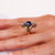 French Belle Époque GIA 2.67 carat sapphire diamond 18k gold ring Jack Weir & Sons