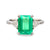 GIA 3.09 carat Colombian emerald diamond platinum ring Jack Weir & Sons