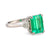 GIA 3.09 carat Colombian emerald diamond platinum ring Jack Weir & Sons