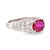 GIA 1.14 carat no heat ruby diamond platinum ring Jack Weir & Sons