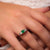 Vintage emerald diamond platinum five stone ring  Jack Weir & Sons   