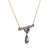 Antique inspired 2 carat total weight diamond 18k rose gold silver necklace  Jack Weir & Sons   