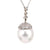 Edwardian inspired large pearl diamond platinum necklace  Jack Weir & Sons   