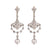 Art Deco inspired 3 carat total weight diamond platinum chandelier earrings  Jack Weir & Sons   