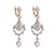 Art Deco inspired 3 carat total weight diamond platinum chandelier earrings  Jack Weir & Sons   