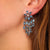 Mid Century inspired 14 carat aquamarine diamond chandelier earrings  Jack Weir & Sons