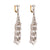 Art Deco inspired 8 carat total weight diamond 18k gold chandelier earrings  Jack Weir & Sons   