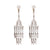 Art Deco inspired 6 carat total weight diamond platinum chandelier earrings  Jack Weir & Sons   