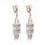 Art Deco inspired 6 carat total weight diamond platinum chandelier earrings  Jack Weir & Sons   