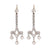 Art Deco inspired 3 carat total weight diamond platinum drop earrings  Jack Weir & Sons