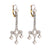 Art Deco inspired 3 carat total weight diamond platinum drop earrings  Jack Weir & Sons   