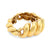 Iconic David Webb 18k yellow gold hammered link bracelet David Webb