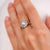 Edwardian natural pearl diamond platinum cluster ring Jack Weir & Sons